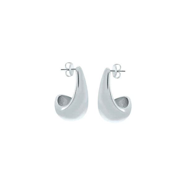 'PENSIVE' Earrings -Silver Small-