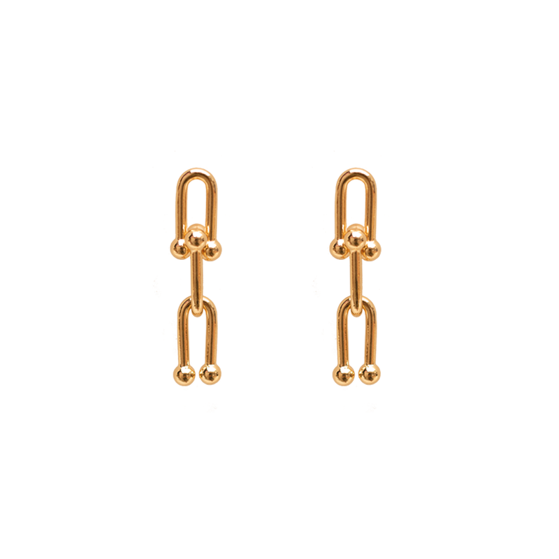 Triple Link Earring