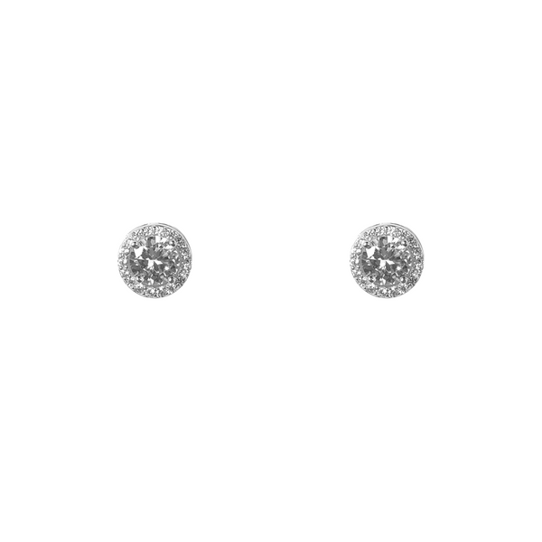 Circle Baguette Stud