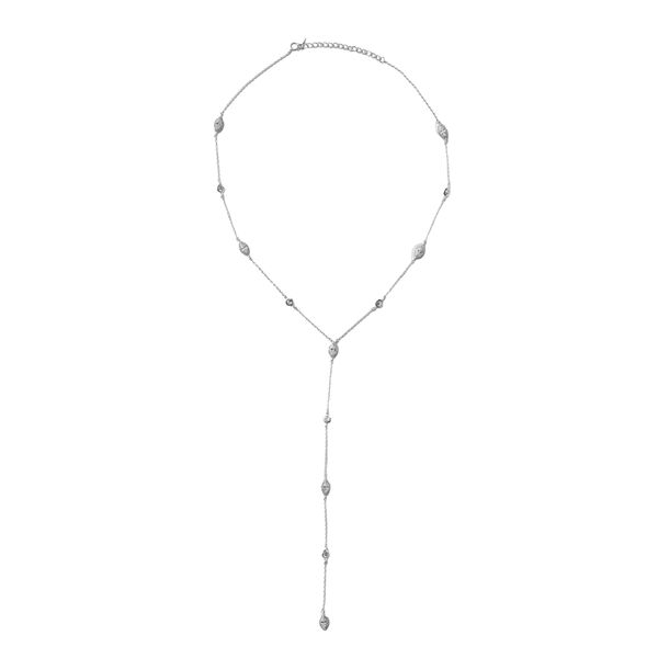Pave Tear Lariat