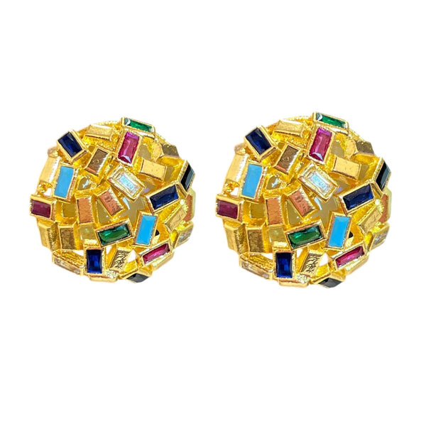 Colors Sprinkles Circle Stud