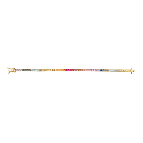 Rainbow Tennis Bracelet