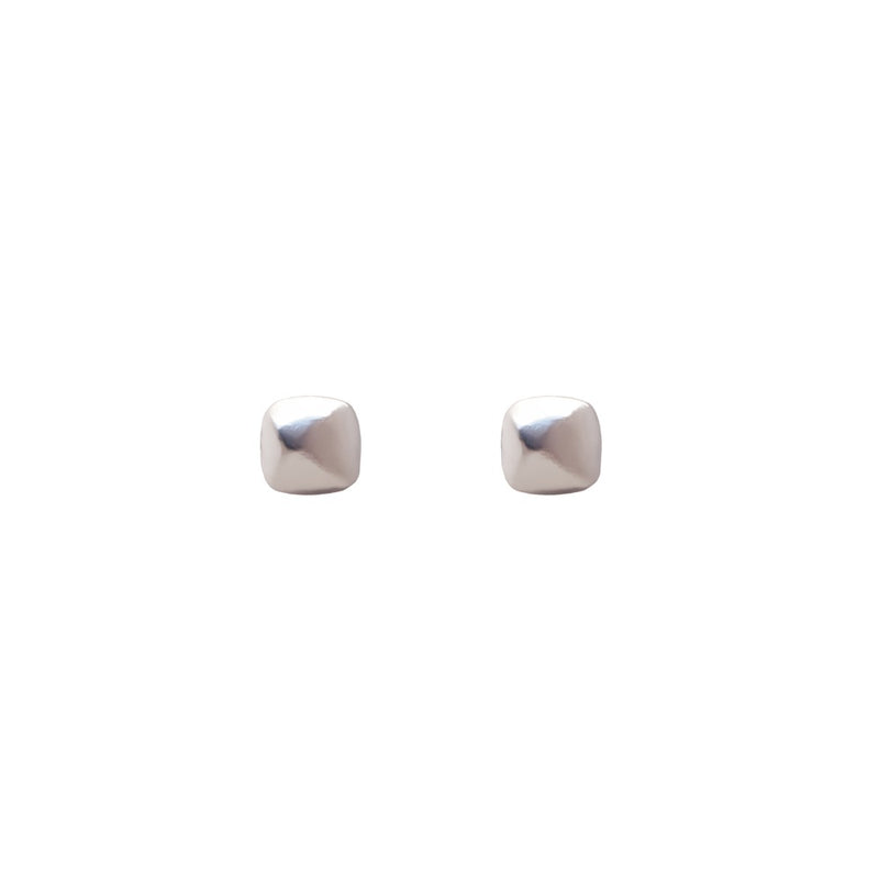 Silver Square stud