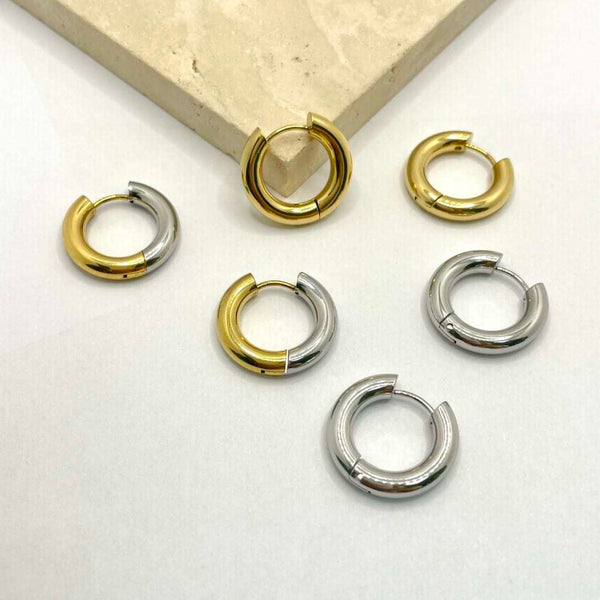 Round Complete Hoops - Gold