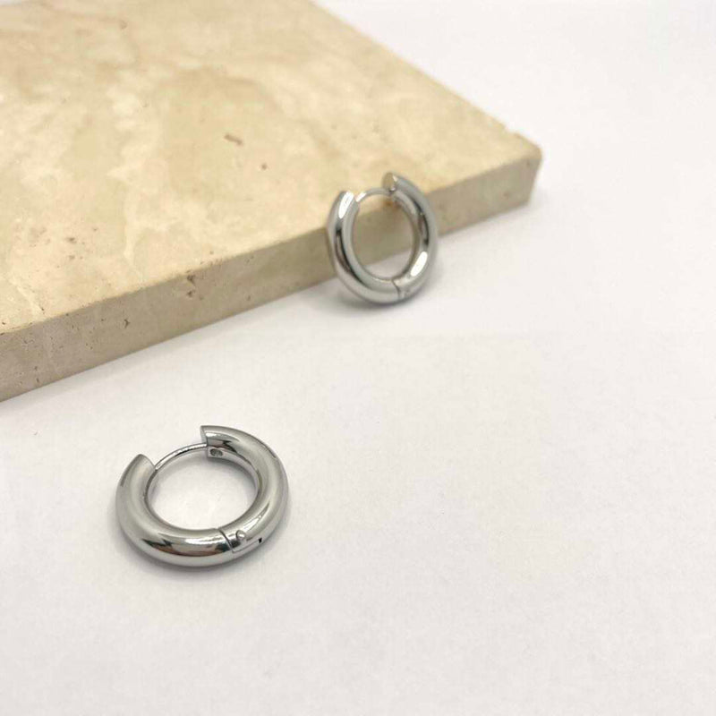 Round Complete Hoops - Silver