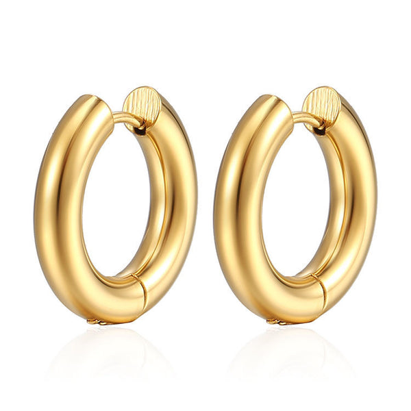 Round Complete Hoops - Gold