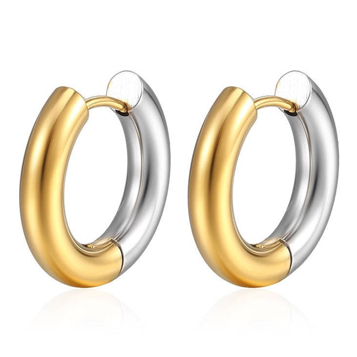 Round Complete Hoops - Two tone