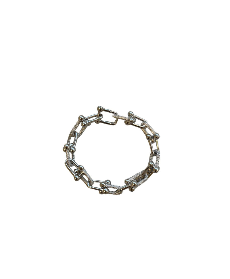 Link Chain Bracelet Pave