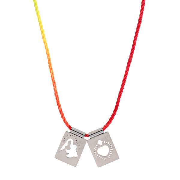 ‘RAINBOW’ Scapular -Silver-