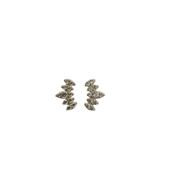 Clustered Oval Climber Pave