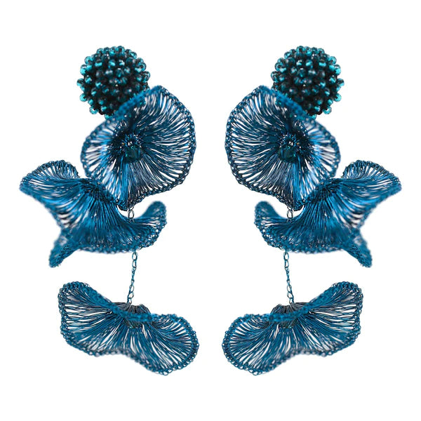 Blue Orchid Earrings