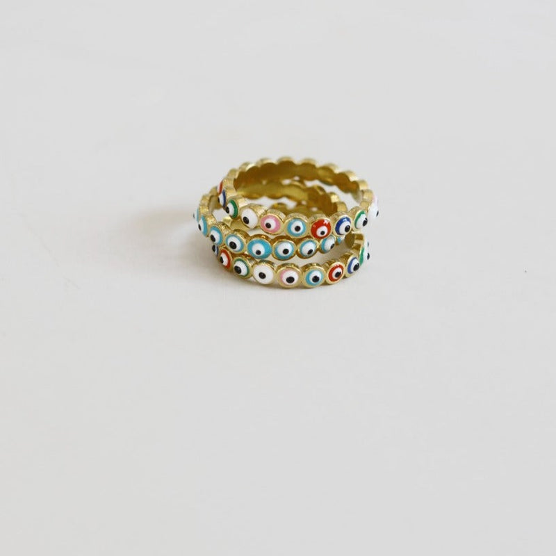 Mini Color Eyes Ring