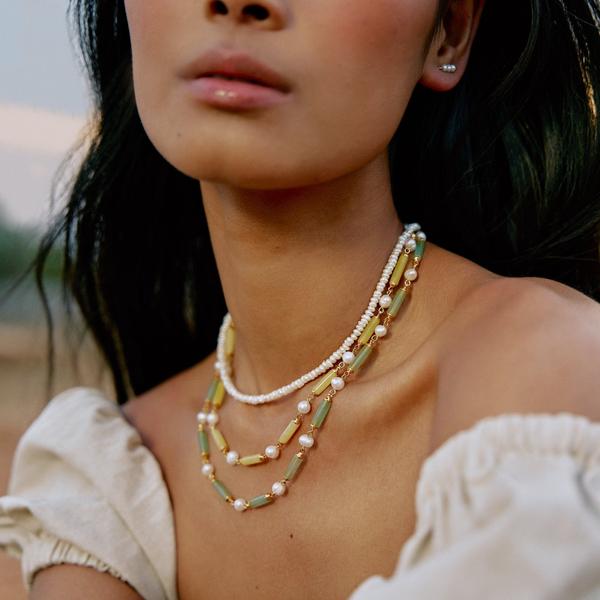 'BAHIA' Mini Pearls Choker Necklace