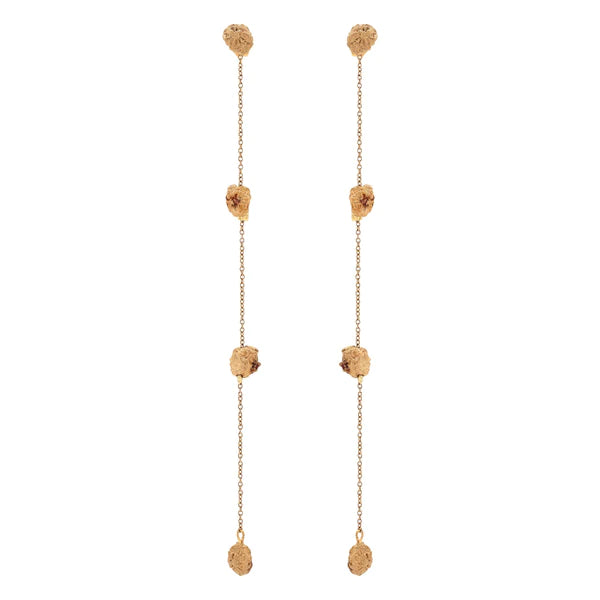 'GAIA' Mini Gold Nugget Earrings
