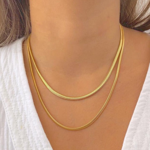 Snake Goldfilled Necklaces