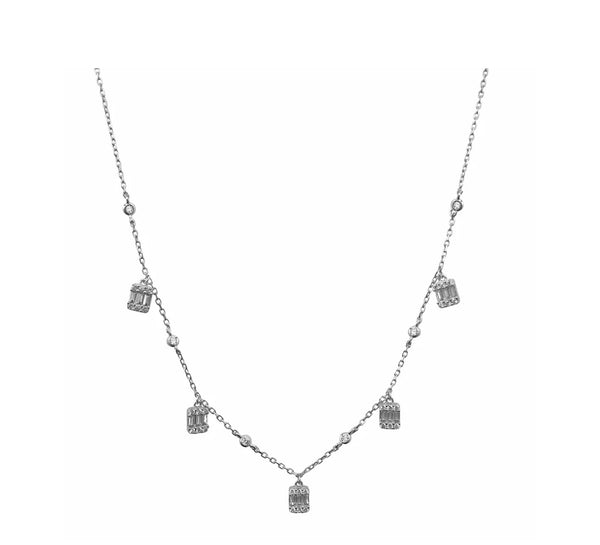 Square Flakes Necklace