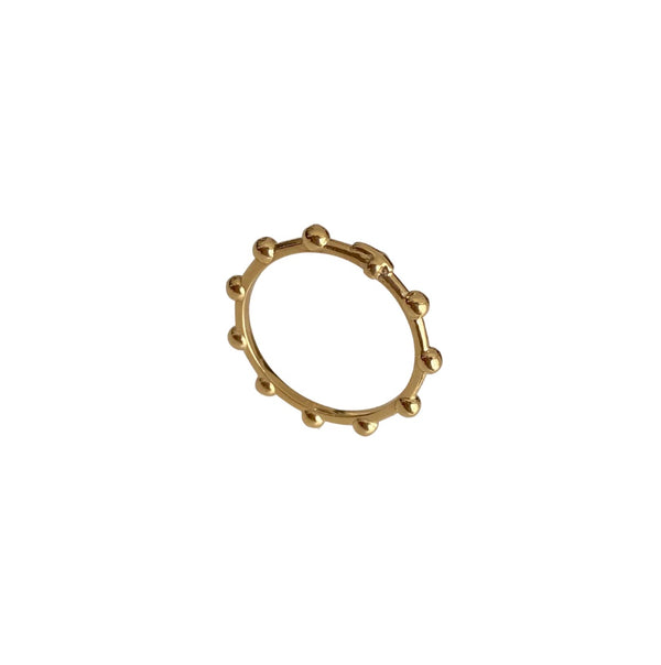 'BELIEF ROSARY' Gold Rosary Ring