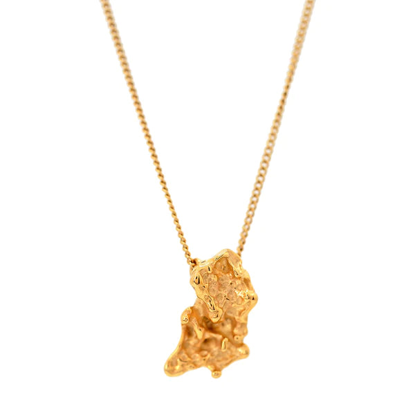 'MIDAS' Gold Nugget Necklace