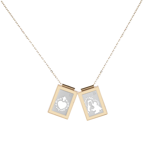 'BE YOU' Mini Gold & Silver Scapular