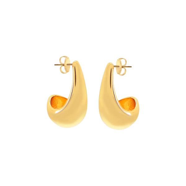 'PENSIVE' Earrings -Gold Small-